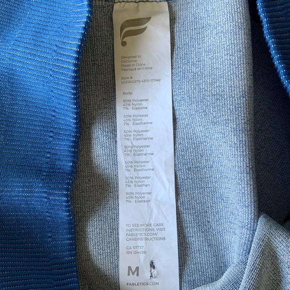 Fabletics High-Waisted Seamless Check Legging blue M UEC - Picture 8 of 11